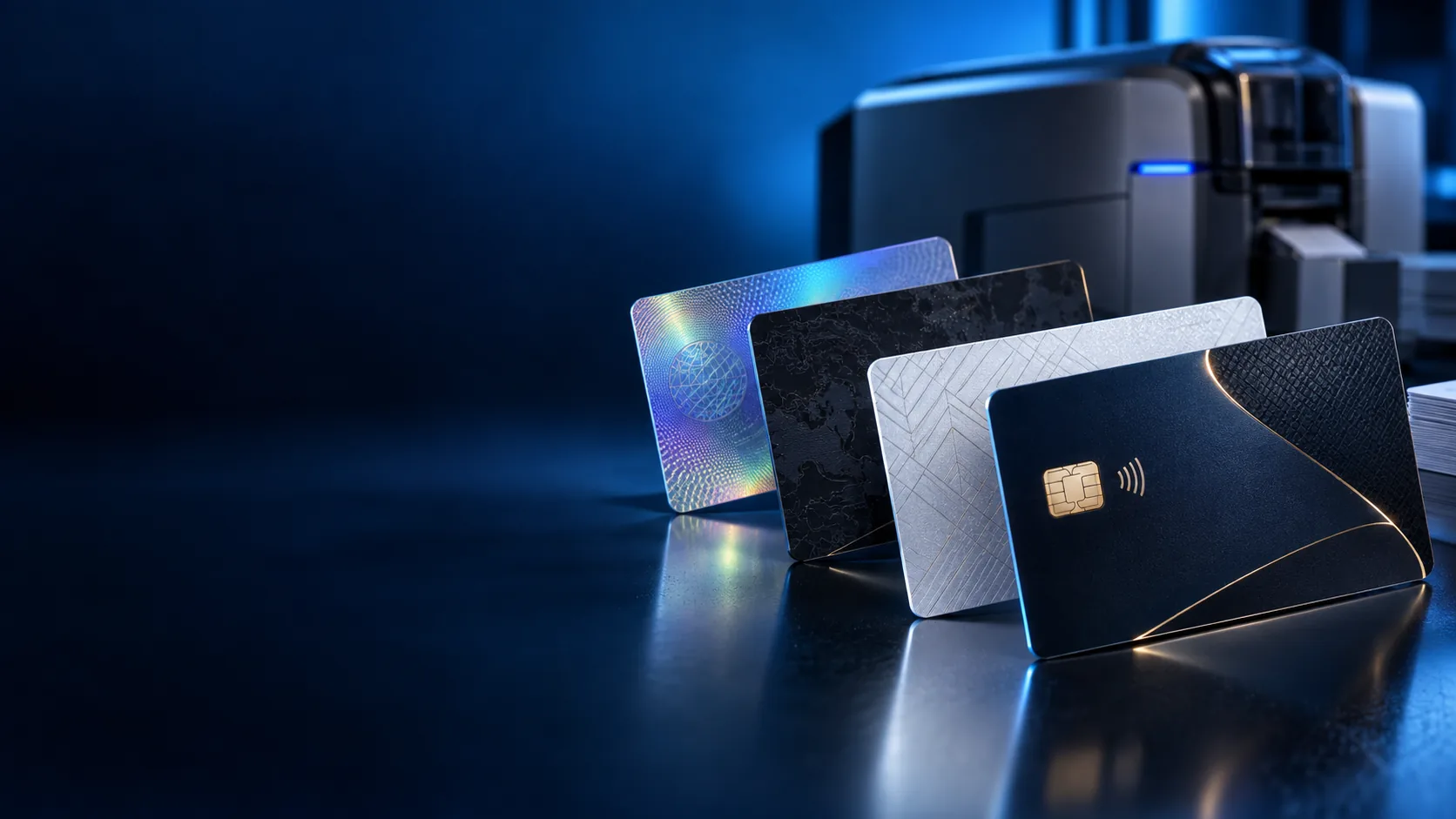 Banner de cartões plásticos – Standard, banda magnética e RFID