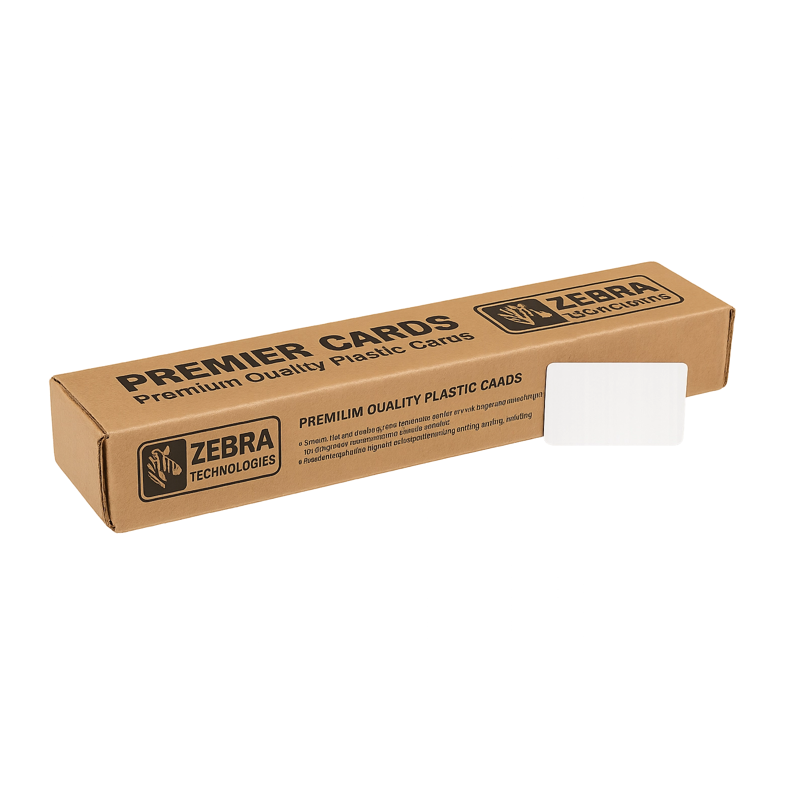 Cartões Standard / Sem Qualquer tecnologia, em Branco, da marca Zebra Premier