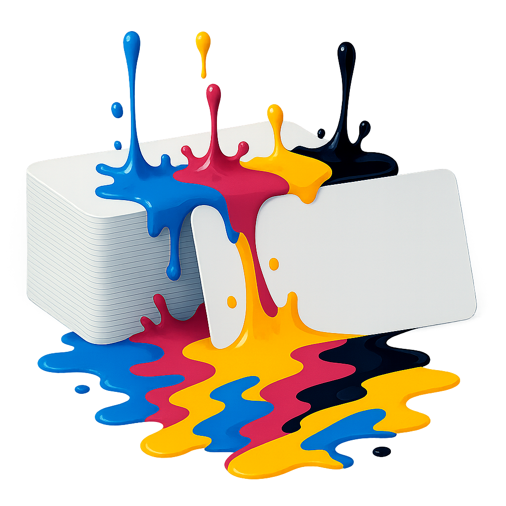 Cartões plásticos PVC impressos em offset