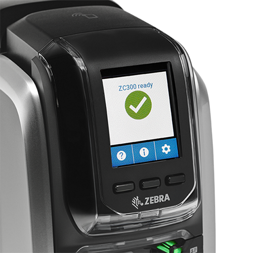 visor da Impressora de cartões PVC Zebra ZC350