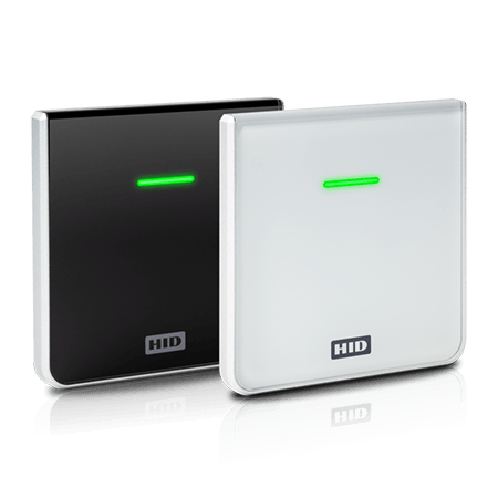 Leitor HID Signo Décor 30 em preto e branco