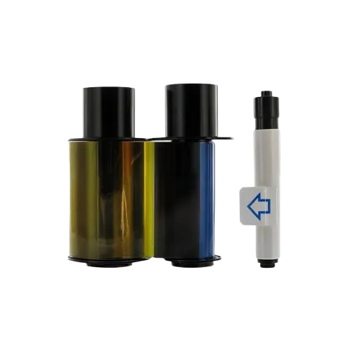 Fita recarregável de meio painel YMCKO com rolo de limpeza, 350 imagens, 045029